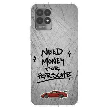 Picasee silikonowe przeźroczyste etui na Realme 8i - Grey Drift