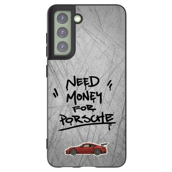 Picasee silikonowe czarne etui na Samsung Galaxy S21 FE 5G - Grey Drift