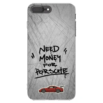 Picasee silikonowe przeźroczyste etui na Apple iPhone 7 Plus - Grey Drift