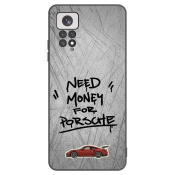 Picasee silikonowe czarne etui na Xiaomi Redmi Note 11 - Grey Drift