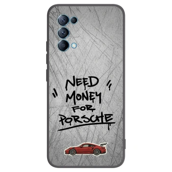 Picasee silikonowe czarne etui na OPPO Reno 5 5G - Grey Drift