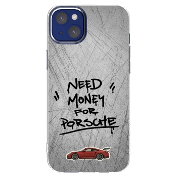Picasee silikonowe przeźroczyste etui na Apple iPhone 14 Plus - Grey Drift