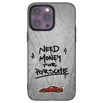 Picasee silikonowe czarne etui na Apple iPhone 14 Pro Max - Grey Drift