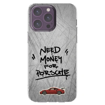 Picasee silikonowe przeźroczyste etui na Apple iPhone 14 Pro Max - Grey Drift