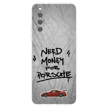 Picasee silikonowe przeźroczyste etui na Sony Xperia 10 IV 5G - Grey Drift