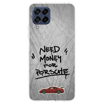 Picasee silikonowe przeźroczyste etui na Samsung Galaxy M53 5G - Grey Drift
