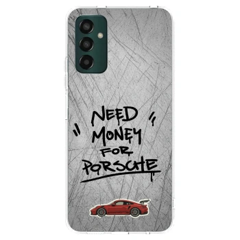 Picasee silikonowe przeźroczyste etui na Samsung Galaxy M13 M135F - Grey Drift