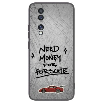 Picasee silikonowe czarne etui na Honor 70 - Grey Drift