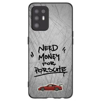 Picasee silikonowe czarne etui na OPPO A94 5G - Grey Drift