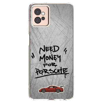 Picasee silikonowe przeźroczyste etui na Motorola Moto G32 - Grey Drift