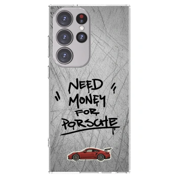 Picasee silikonowe przeźroczyste etui na Samsung Galaxy S23 Ultra 5G - Grey Drift
