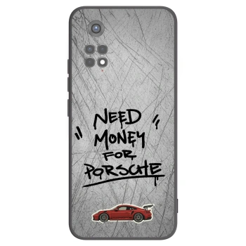 Picasee silikonowe czarne etui na Xiaomi Redmi Note 11S 5G - Grey Drift