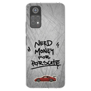 Picasee silikonowe przeźroczyste etui na Xiaomi Redmi Note 11S 5G - Grey Drift