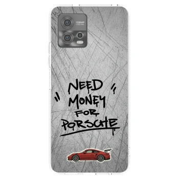 Picasee silikonowe przeźroczyste etui na Motorola Moto G72 - Grey Drift