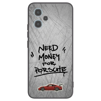 Picasee silikonowe czarne etui na Xiaomi Redmi Note 12 5G - Grey Drift