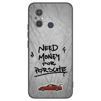 Picasee silikonowe czarne etui na Xiaomi Redmi 12C - Grey Drift