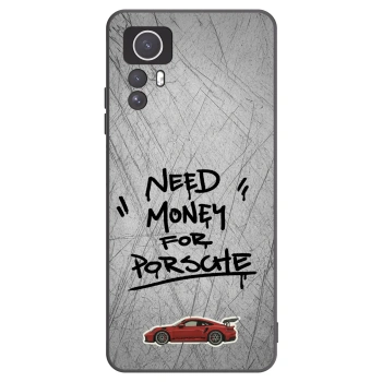 Picasee silikonowe czarne etui na Xiaomi Redmi Note 12S - Grey Drift