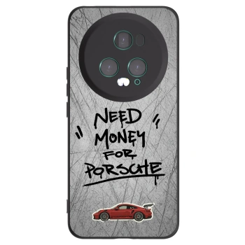 Picasee silikonowe czarne etui na Honor Magic5 Pro - Grey Drift