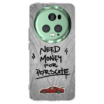 Picasee silikonowe przeźroczyste etui na Honor Magic5 Pro - Grey Drift