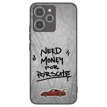 Picasee silikonowe czarne etui na Xiaomi Redmi 12 4G - Grey Drift