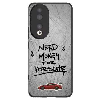 Picasee silikonowe czarne etui na Honor 90 5G - Grey Drift