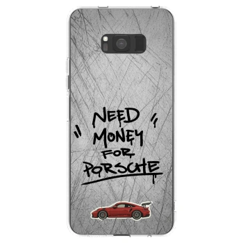Picasee silikonowe przeźroczyste etui na Samsung Galaxy S8 G950F - Grey Drift