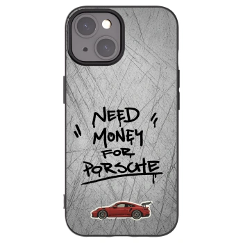 Picasee silikonowe czarne etui na Apple iPhone 15 - Grey Drift