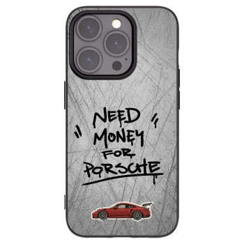 Picasee silikonowe czarne etui na Apple iPhone 15 Pro - Grey Drift