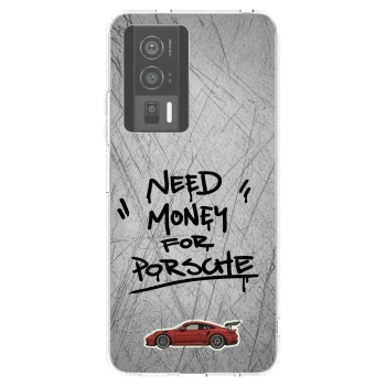 Picasee silikonowe przeźroczyste etui na Xiaomi Poco F5 Pro 5G - Grey Drift