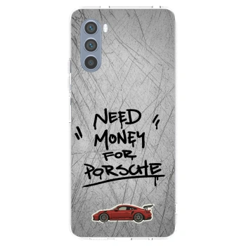 Picasee silikonowe przeźroczyste etui na Motorola Moto G62 - Grey Drift