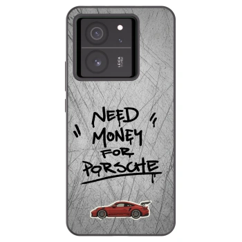 Picasee silikonowe czarne etui na Xiaomi 13T - Grey Drift