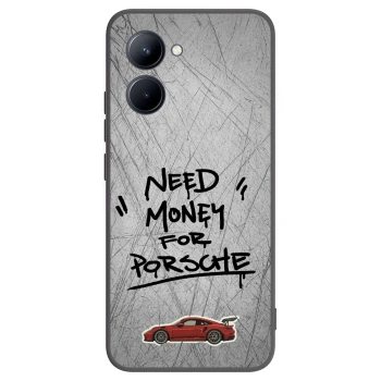 Picasee silikonowe czarne etui na Realme C33 (2023) - Grey Drift