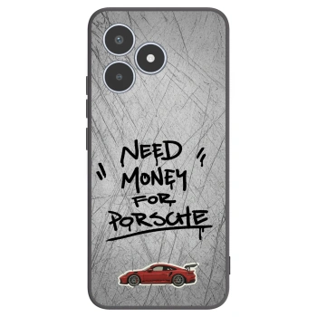 Picasee silikonowe czarne etui na Realme C53 - Grey Drift