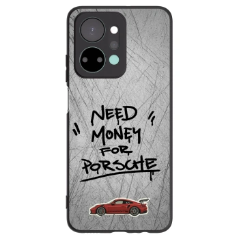 Picasee silikonowe czarne etui na Honor X7a - Grey Drift