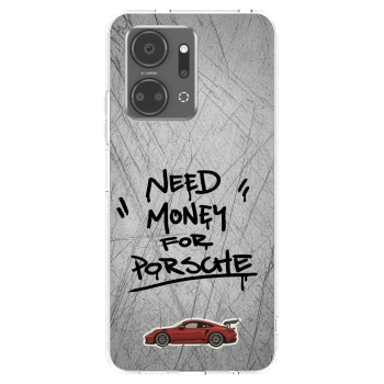 Picasee silikonowe przeźroczyste etui na Honor X7a - Grey Drift