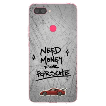 Picasee silikonowe przeźroczyste etui na Xiaomi Mi 8 Lite - Grey Drift