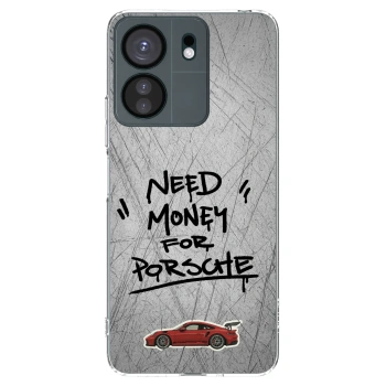 Picasee silikonowe przeźroczyste etui na Xiaomi Redmi 13C 4G - Grey Drift