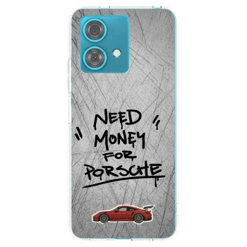 Picasee silikonowe przeźroczyste etui na Motorola Edge 40 Neo - Grey Drift