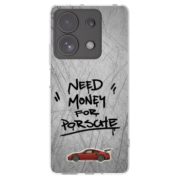 Picasee silikonowe przeźroczyste etui na Xiaomi Redmi Note 13 Pro 4G - Grey Drift