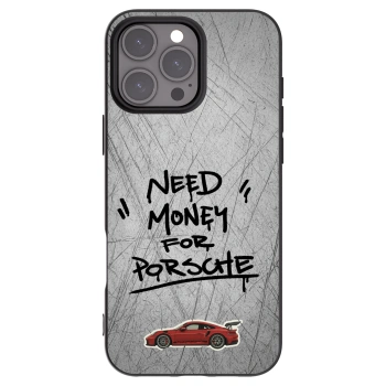 Picasee silikonowe czarne etui na Apple iPhone 16 Pro Max - Grey Drift