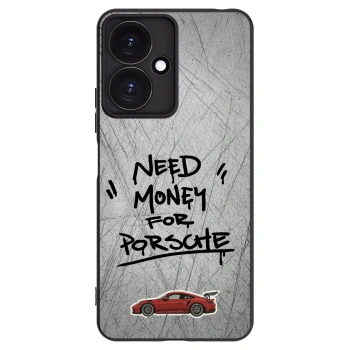 Picasee silikonowe czarne etui na Xiaomi Redmi 13C 5G - Grey Drift
