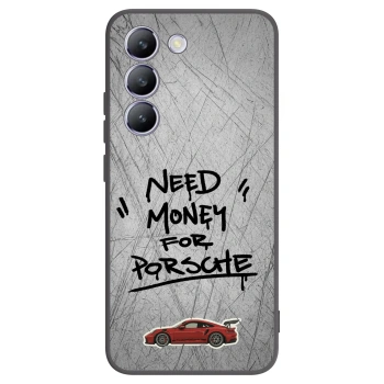 Picasee silikonowe czarne etui na Vivo V40 SE 5G - Grey Drift