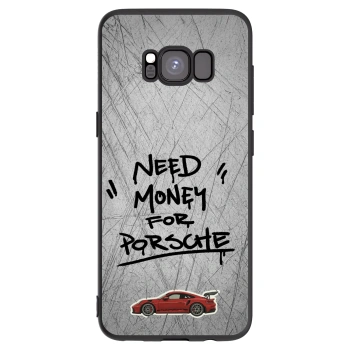 Picasee silikonowe czarne etui na Samsung Galaxy S8 G950F - Grey Drift