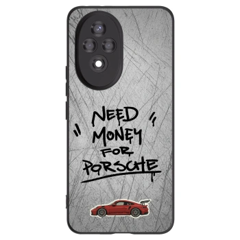 Picasee silikonowe czarne etui na Honor 200 Pro 5G - Grey Drift