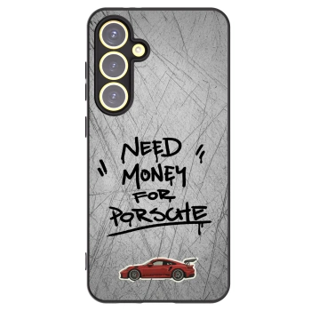 Picasee silikonowe czarne etui na Samsung Galaxy S24 FE S721B - Grey Drift
