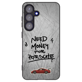 Picasee silikonowe czarne etui na Samsung Galaxy S25 5G - Grey Drift