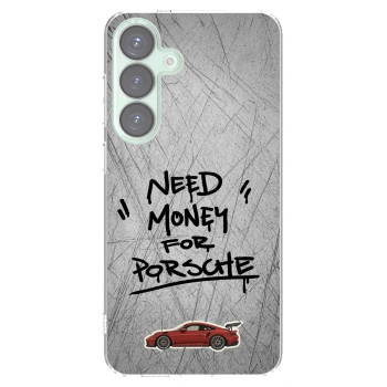 Picasee silikonowe przeźroczyste etui na Samsung Galaxy S25+ 5G - Grey Drift