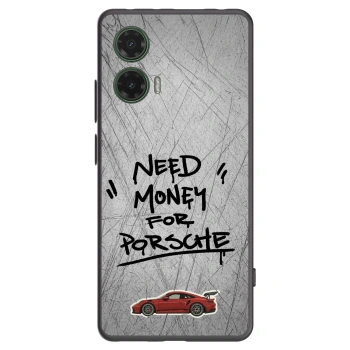Picasee silikonowe czarne etui na Motorola Moto G35 5G - Grey Drift