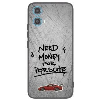 Picasee silikonowe czarne etui na Motorola Moto G34 5G - Grey Drift