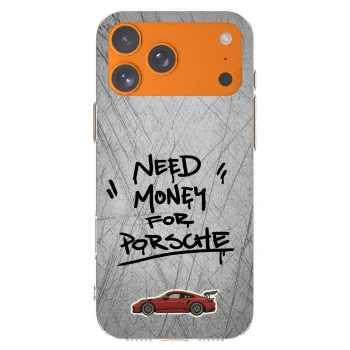 Picasee silikonowe przeźroczyste etui na Apple iPhone 17 Pro Max - Grey Drift